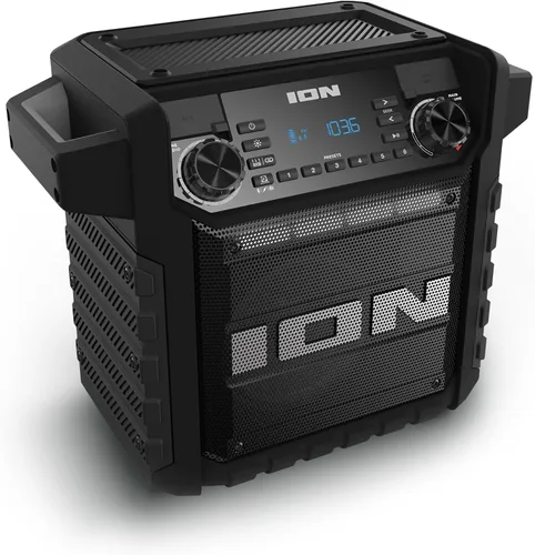 Miniatura 11 de ION Sport 320 - Altavoz de fiesta Bluetooth para exteriores de 200 vatios con batería recargable, radio FM, luces, carga USB, aplicación, sonido