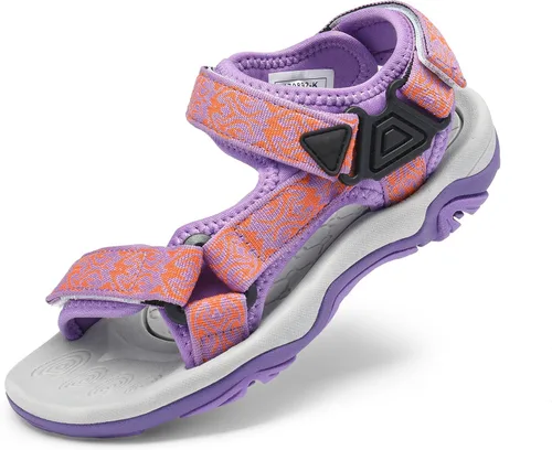 DREAM PAIRS Sandalias de verano para niños, ligeras y ajustables (para niños y niñas, grandes y pequeños).