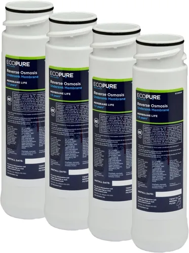 Miniatura 7 de EcoPure ECOROM Reemplazo de Membrana de Ósmosis Inversa – Compatible con ECOP30 y Sistemas Selectos de Kenmore y Brita RO – Filtro Certificado NSF