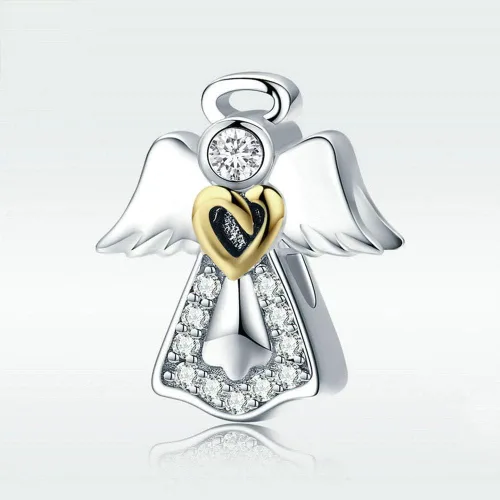 Miniatura 2 de LAMOONY Abalorio de girasol de plata de ley 925 con diseño de flor para pulsera Pandora