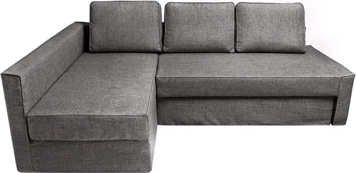 Miniatura 12 de IKEA Friheten - Funda de sofá cama para sofá cama pequeño, fundas de sofá para sala de estar con cojín y fundas de almohada (S-12, diván derecho)