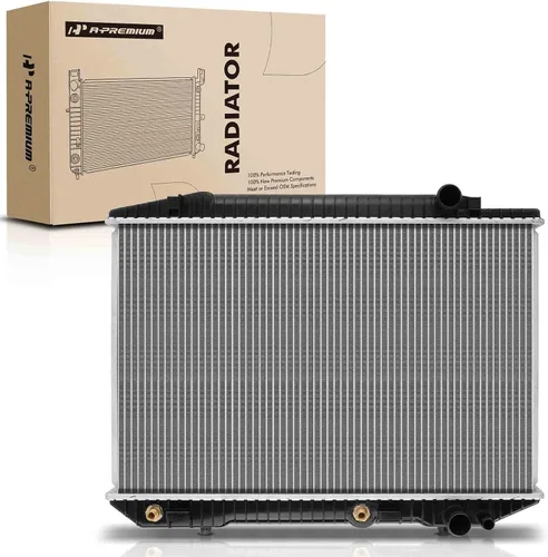 A-Premium Radiador de refrigerante del motor con enfriador de aceite de transmisión compatible con Mercedes-Benz 380SE 380SEC 500SEC 560SEC 380SEL
