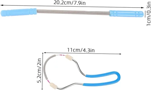Miniatura 2 de 8 unidades de depilación facial depiladora de resorte para mujeres, herramienta de depilación manual ergonómica para barbilla, mejilla y labio
