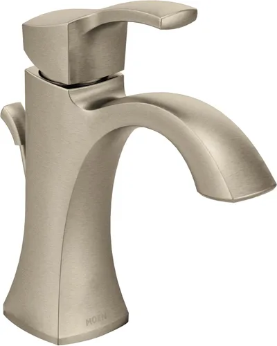 Miniatura 11 de Moen Voss – Grifo monomando de un solo agujero para lavabo de baño, cromado, con placa de cubierta opcional, 6903
