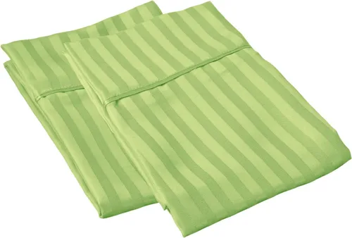 Miniatura 2 de Fundas de almohada de algodón peinado de 600 hilos (paquete de 2) tamaño Queen de 20.0 x 30.0 in, color rosa claro liso Rosa Claro (Sólido)