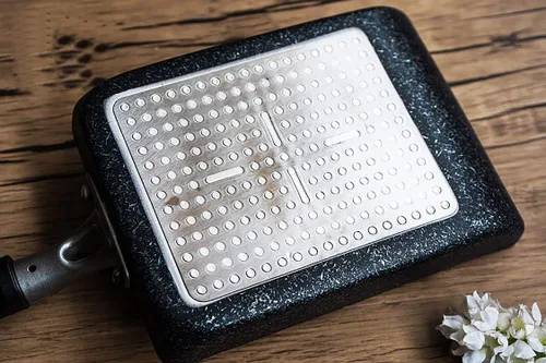 Miniatura 5 de LI-GELISI Tamagoyaki - Sartén japonesa para tortilla, revestimiento antiadherente anodizado duro, acero al carbono, 12.6 x 5.2 x 1.8 pulgadas, Negro