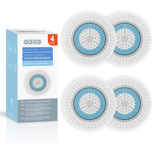 Miniatura 10 de Brushmo Repuesto de cabezal de cepillo compatible con Clarisonic Mia 1, Mia 2, Mia Fit, Alpha Fit, Smart Profile Uplift, 4 unidades de poros Poros