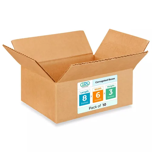 Miniatura 118 de IDL Packaging Paquete de 5 cajas de envío altas de 8 x 8 x 48 pulgadas, extra resistentes de 200 libras frente a caja regular, cajas de mudanza
