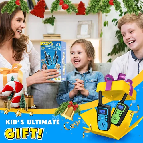 Miniatura 7 de Wishouse Walkie Talkies para niños y adultos de largo alcance recargable, regalo de cumpleaños de Navidad para niños y niñas de 3, 4, 5, 6, 7, 8, 9