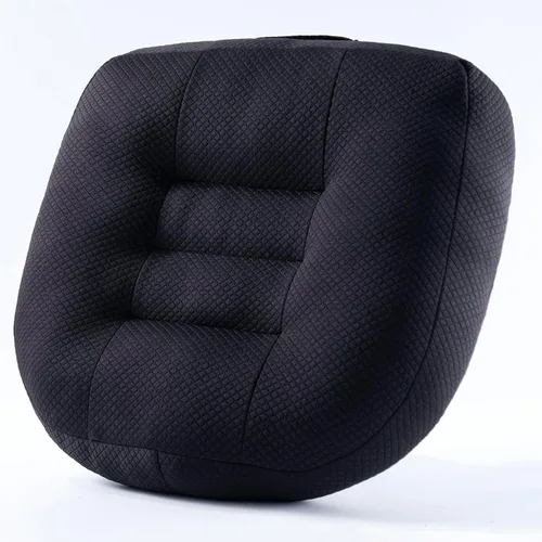 Cojines para silla de oficina para respaldo y trasero, cojín ergonómico para silla o asiento para sentarse durante mucho tiempo, almohada para Negro