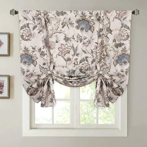 Miniatura 11 de H.VERSAILTEX Blacout - Cortina de amarre de 63 pulgadas de largo, con aislamiento térmico y bolsillo para cortinero, panel de cortina ajustable, 42