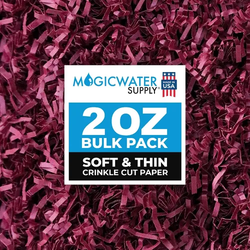 Miniatura 6 de MagicWater Supply - 2 oz - Negro - Relleno de papel de corte arrugado suave y fino ideal para envolver regalos, relleno de cestas, cumpleaños