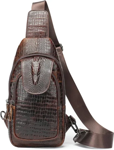 Miniatura 208 de LUKZIJAES Bolso bandolera de cuero genuino para hombre