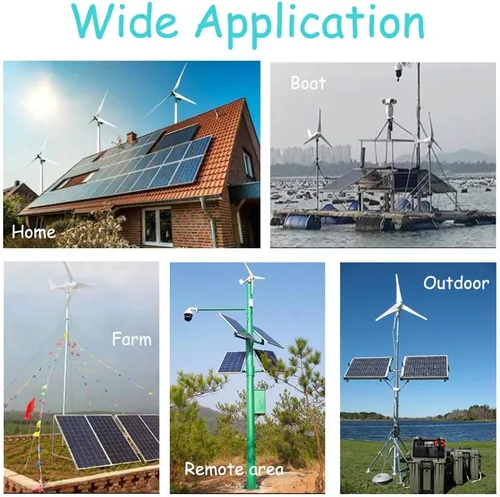 Miniatura 5 de Kit de generador de turbina de viento de panel solar de 2320 W 12 V para el hogar fuera de la red sistema: 16 unids 120W paneles solares