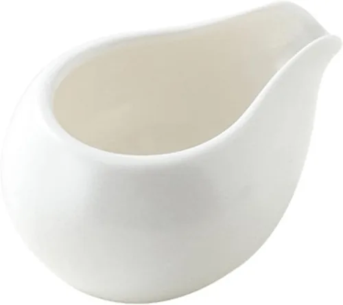 Miniatura 10 de Yardwe Jarra de leche de boca redonda de cerámica de 3.7 pulgadas con boquilla para crema de café y jarabe de mesa, ideal para uso doméstico y café