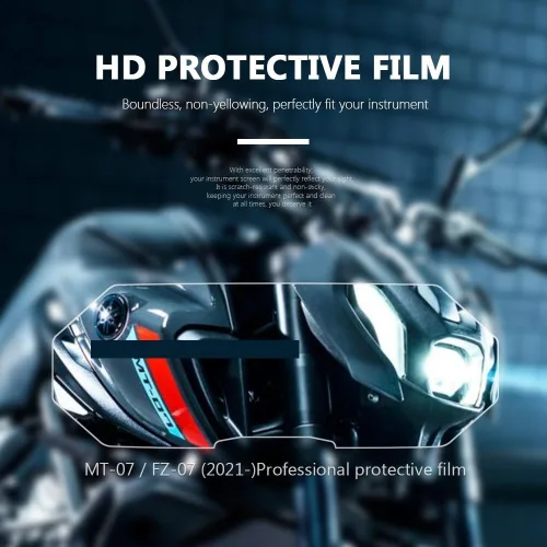 Miniatura 3 de Speedometer Scratch Film for YAM&AHA MT-07 MT07 FZ-07 FZ07 MT FZ 07 2021 - Motorcycle Scratch Cluster Screen Dashboard Protection Instrument Film