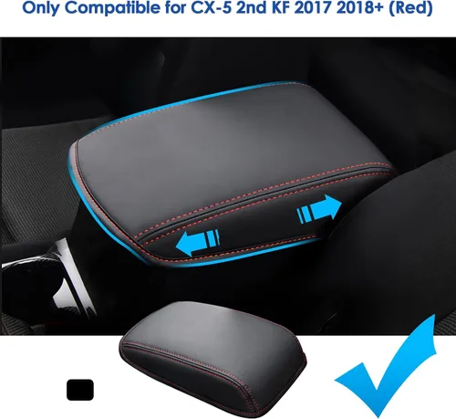 Miniatura 2 de Funda de consola central CX-5 2017-2025 para Mazda CX-5 (Sport/Touring/Carbon Edition/Grand Touring/2.5/2.5 S), funda de cuero para reposabrazos
