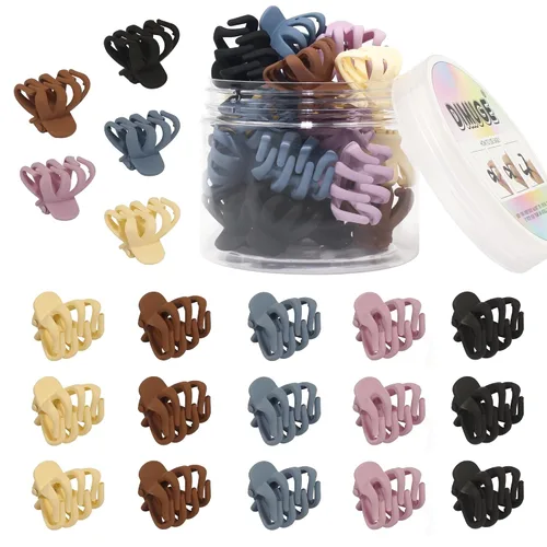 Miniatura 13 de 9 pinzas para el pelo de pulpo de 1.6 in, medianas y pequeñas, pinzas para el cabello ámbar Aceessories antideslizantes, agarres fuertes