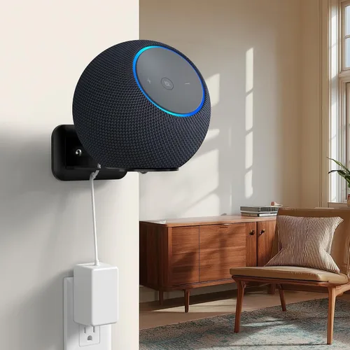 Miniatura 6 de HomeMount Soporte de pared ajustable para altavoz Sonos Era 100, soporte de estudio de metal que ahorra espacio con gestión de cables para ocultar