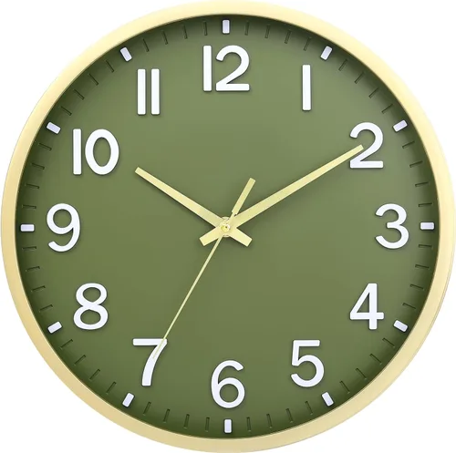 Miniatura 18 de Wall Clock, Modern 8 Inch Small Wall Clocks Battery Operated, Silent Non-Ticking Analog Classic for Office, Home, Bathroom, Kitchen, Bedroom