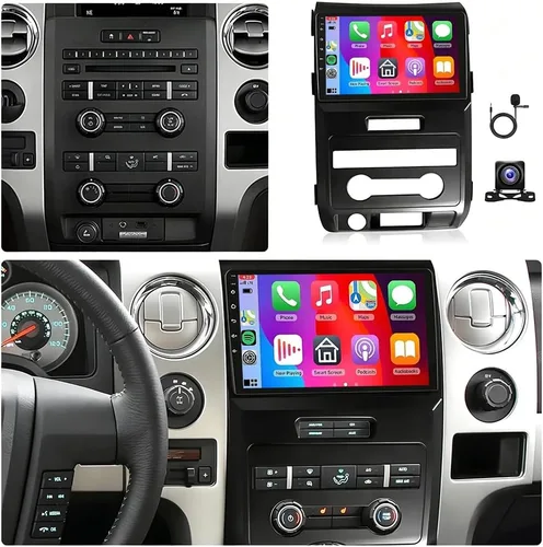 Miniatura 4 de Android 14 Radio de coche para Ford F150 F-150 2009-2014, 9 pulgadas pantalla táctil Radio doble DIN Carplay Android Auto estéreo del coche GPS Navi