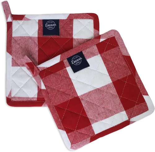 Miniatura 3 de Encasa XO Agarraderas de microondas para horno de 8 pulgadas (juego de 2 piezas) para cocina, cocinar y hornear, resistentes al calor, gruesas