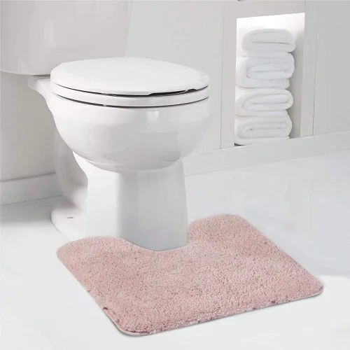 Miniatura 70 de Walensee Alfombra de baño antideslizante (16 x 24 pulgadas, color rubor) absorbente de agua, microfibra suave, lavable a máquina, alfombra de baño