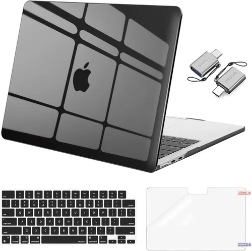 Miniatura 47 de Mosiso Funda para MacBook Air de 13 y 13.6 pulgadas, 2024, 2023 y 2022, M3 A3113, M2 A2681, Touch ID, carcasa rígida, cubierta de teclado, protector