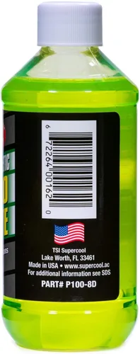 Miniatura 3 de TSI Supercool P100-8D Aceite PAG Viscosidad 100 con tinte U/V 8 onzas 1-Pack