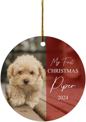 Miniatura 28 de FLOCHIL Adornos de Navidad Personalizados para Gatos Adornos de Navidad Personalizados con Foto y Nombre para Árboles de Navidad, Adornos de Navidad