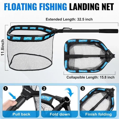 Miniatura 5 de PLUSINNO Fishing Gear,Full Fishing Pole kit Include Fishing Rod and Reel Combo, Tackle Box with Fishing Lures, Fishing Accessories, Fishing