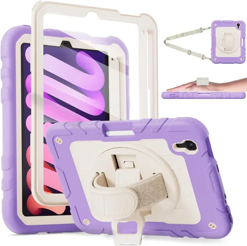 Miniatura 12 de Funda para iPad mini 7 A17 Pro/iPad mini 6 de 8.3 pulgadas, funda para iPad mini de 7ª/6ª generación (2024/2021) con soporte para lápiz/soporte