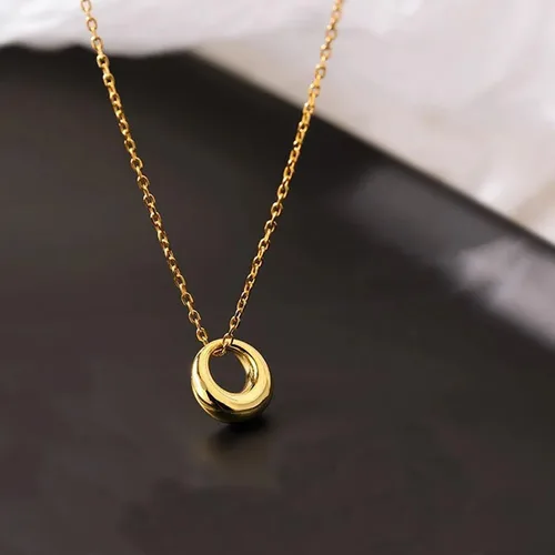 Miniatura 7 de LLWOM Collar de oro para mujer, collar de estrella de David con circonita cúbica chapada en oro de 14 quilates, collar contra el mal de ojo, collar