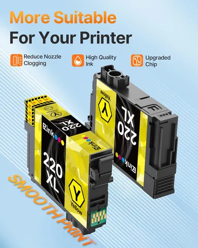 Miniatura 4 de E-Z Ink Cartucho de tinta remanufacturado de repuesto para Epson 220 XL 220XL T220XL para usar con WF-2760 WF-2750 WF-2630 WF-2650 WF-2660 XP-320
