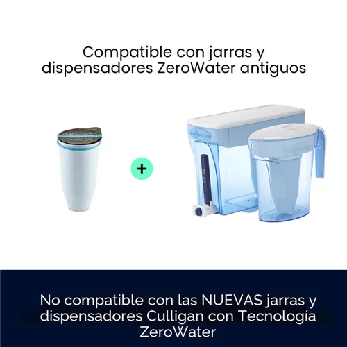 Miniatura 4 de ZeroWater Jarra de filtro de agua de 5 etapas de 7 tazas 0 TDS para un mejor sabor al agua del grifo, certificado IAPMO para reducir plomo, cromo