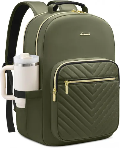 Miniatura 30 de LOVEVOOK Mochila para laptop de 17.3 pulgadas para mujer, bonita mochila de viaje bolso para mujer, bolsa profesional para computadora portátil