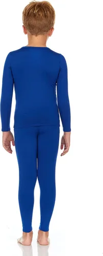 Miniatura 2 de Thermajohn Conjunto de ropa interior térmica para niños ropa interior larga para niños conjunto térmico superior e inferior para invierno Negro