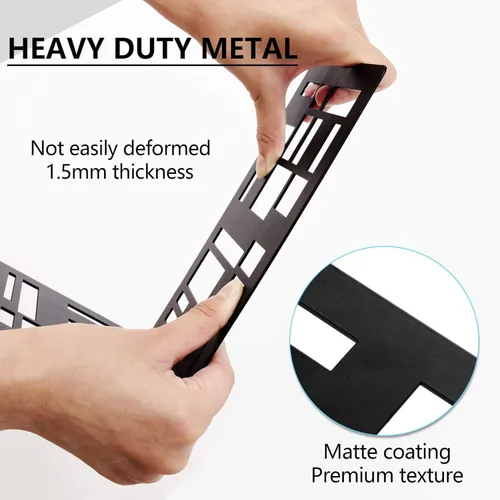 Miniatura 2 de Sujetalibros de metal, sujetalibros decorativos pesados para estantes, sujetalibros decorativos para el hogar para libros pesados, soporte negro