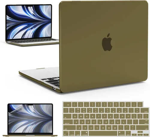 Miniatura 64 de IBENZER Funda para MacBook Air de 13 pulgadas 2026 2025 2024 2023 2022 M4 A3240 M3 A3113 M2 A2681, funda rígida con cubierta de teclado ScreenFilm