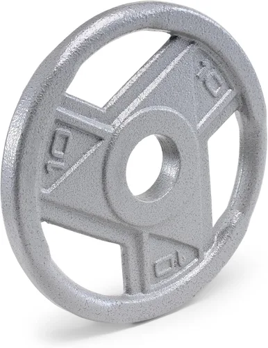 Miniatura 8 de Marcy Classic 2" Cast Iron Olympic Grip Plates for Strength Training and Weightlifting