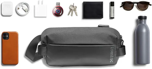 Miniatura 7 de H02 EDC Sling Bag Negro 8-inch