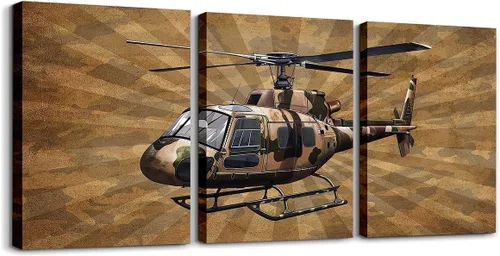 Miniatura 31 de jejeloiu Lienzo retro de 3 piezas de arte de pared para sala de estar, dormitorio, 38 x 19 pulgadas, bandera estadounidense, decoración de pared