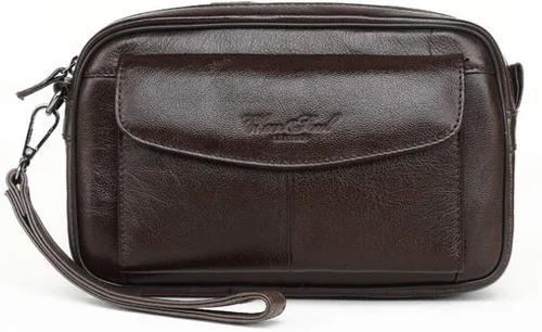 Miniatura 2 de Hebetag Cartera de cuero para hombre, organizador y bolso de muñeca