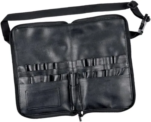 Beavorty Profesional cepillo de maquillaje bolsa de la cintura cosmética de la PU para las mujeres maquillaje cepillo organizador 24 tubos 4