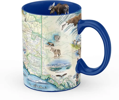 Miniatura 35 de Xplorer Maps Boston Map Taza de cerámica (16 onzas) – Taza de café sin BPA para bebidas calientes y frías – perfecta para oficina, hogar o regalo