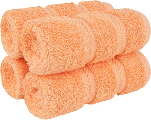Miniatura 64 de American Soft Linen - Juego de 4 toallas, 100% de algodón turco, 27 x 54 pulgadas, tamaño extragrande, toallas para la ducha, color amarillo