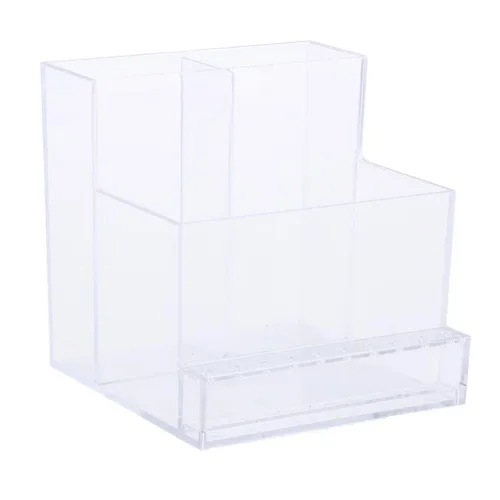 Miniatura 2 de F Fityle Soporte para brocas de uñas de 13 agujeros, organizador de manicura, altura: 4.1 in; ancho: 10,5/4,1 pulgadas; longitud inferior: 3.8