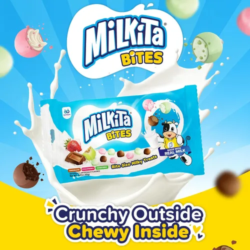 Miniatura 3 de Milkita Bites - Caramelos de leche – Dulces saludables bajos en azúcar con leche real para niños y adultos – Tamaño de bocado, caramelo sin gluten