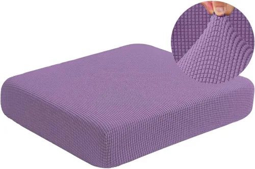 Miniatura 10 de Funda de cojín elástica de elastano para 1 plaza, funda de cojín impermeable para sofá, funda de cojín de repuesto suave y flexible, funda elástica
