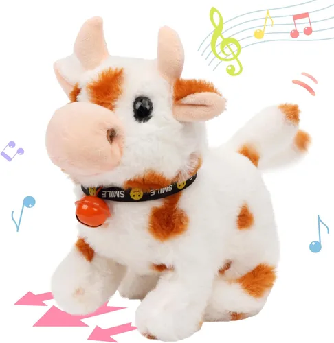 Miniatura 48 de Hopearl - Juguete de peluche electrónico interactivo de unicornio con sonidos y movimientos, camina y tiene un cuerno luminoso; regalo para niños